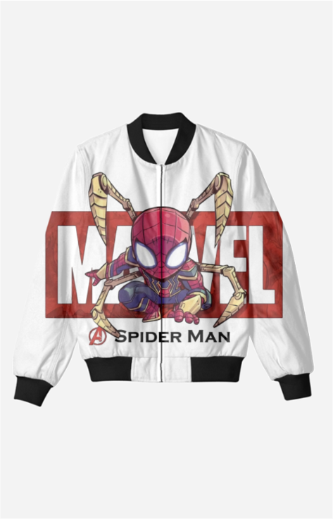 Spiderman Marvel Printed Fleece Jacket